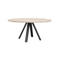 RO Carradale Dining Table V Whitewash/Black